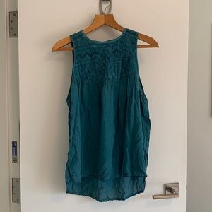 Wilfred embroidered sleeveless flowy top